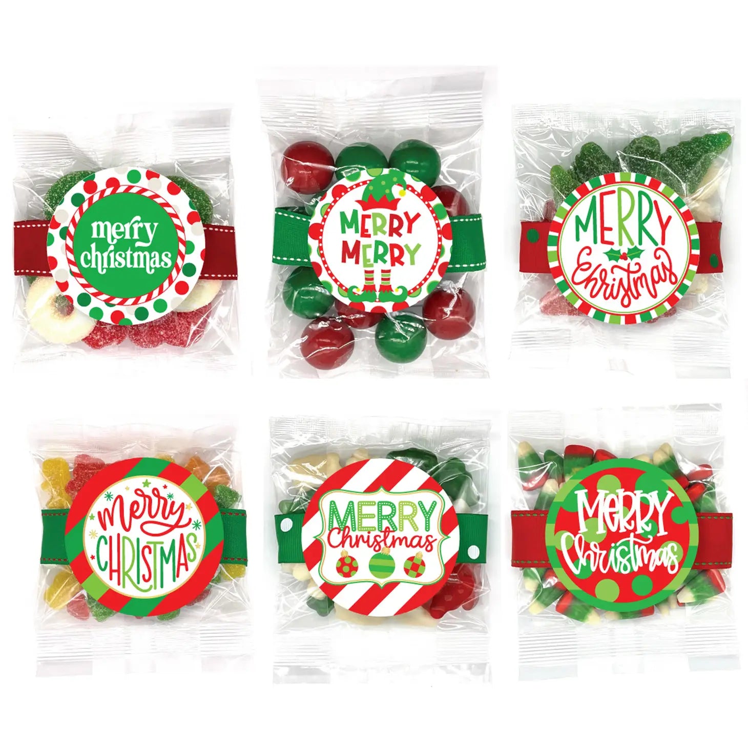 OH SUGAR Assorted HOLIDAY Xmas Candy Small Treat Bag
