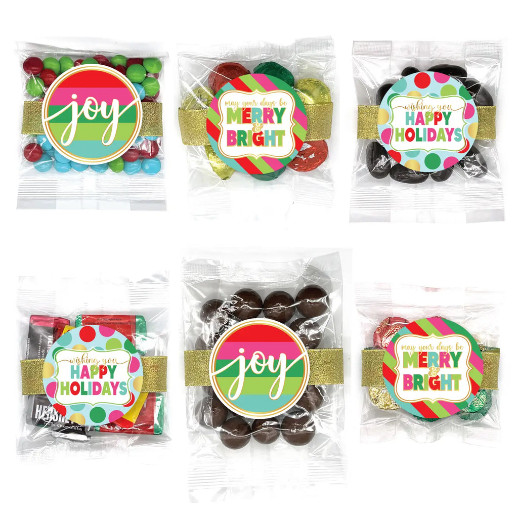 OH SUGAR Assorted HOLIDAY Xmas Candy Small Treat Bag