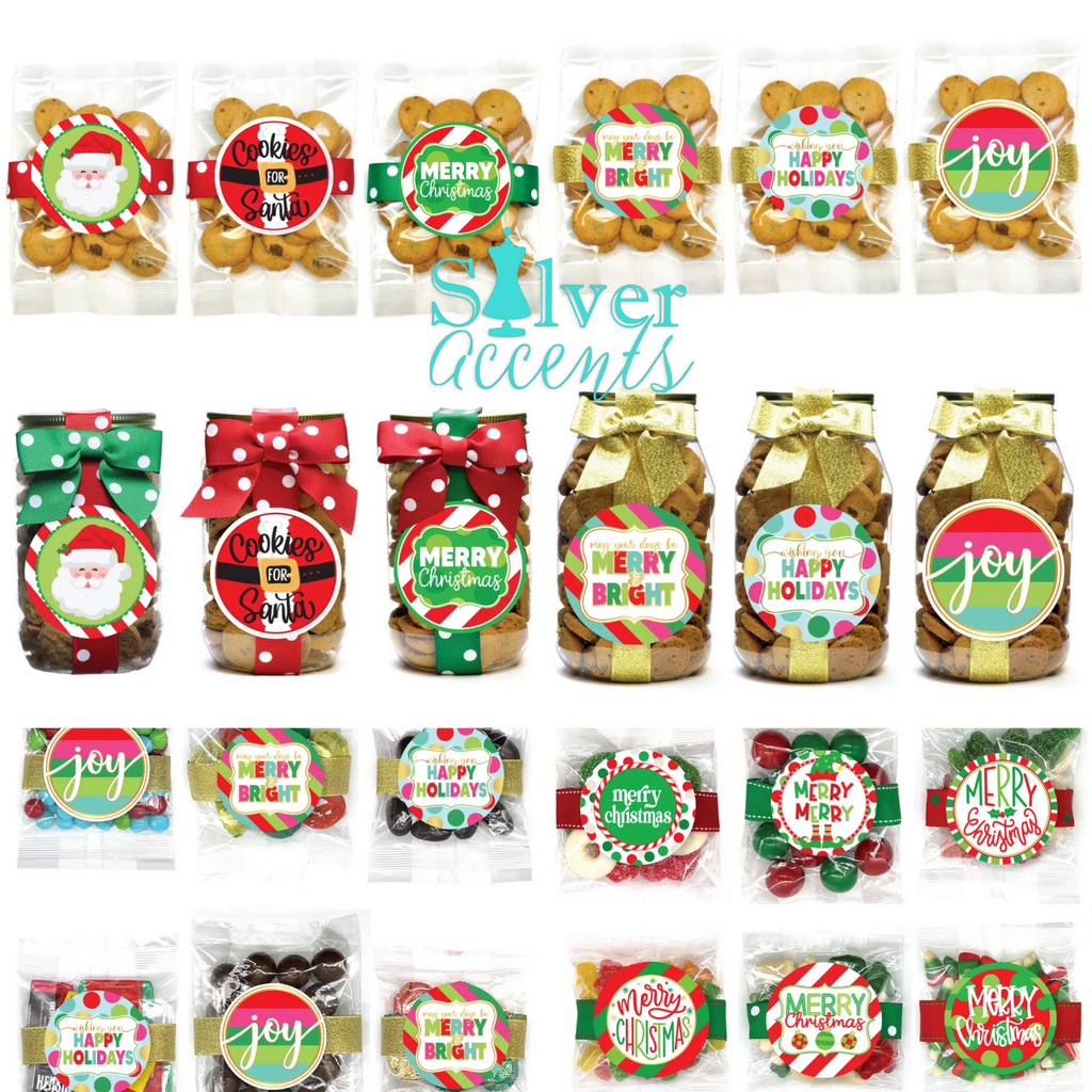 OH SUGAR Assorted HOLIDAY Xmas Candy Small Treat Bag