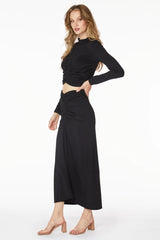 BOBI Shirred Waist MARKED Modal Maxi