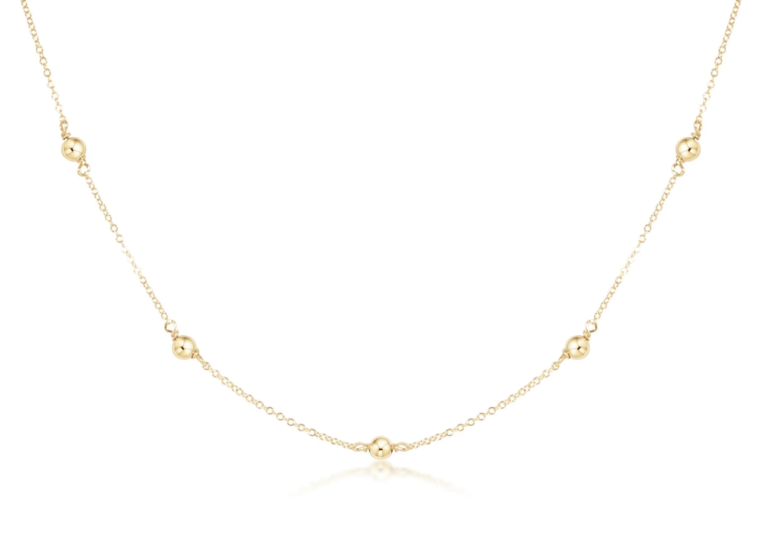 ENEWTON 15” Choker SIMPLICITY Chain Gold - Classic 4mm Gold