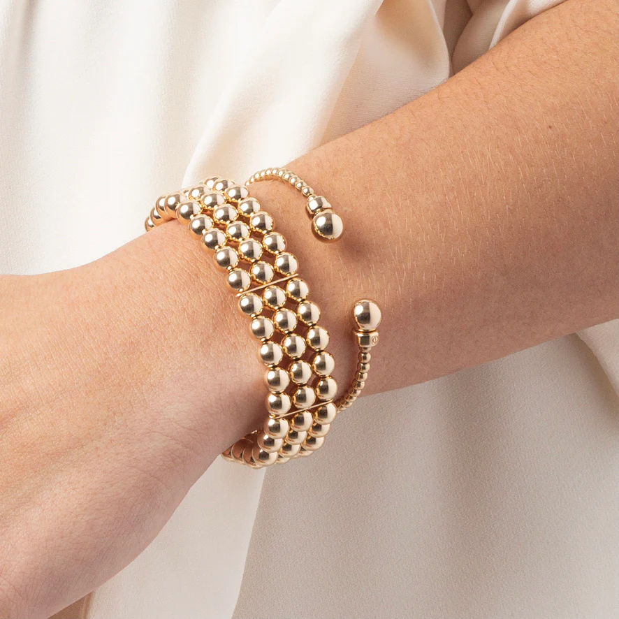 ENewton Classic GOLD 3mm Bead Cuff