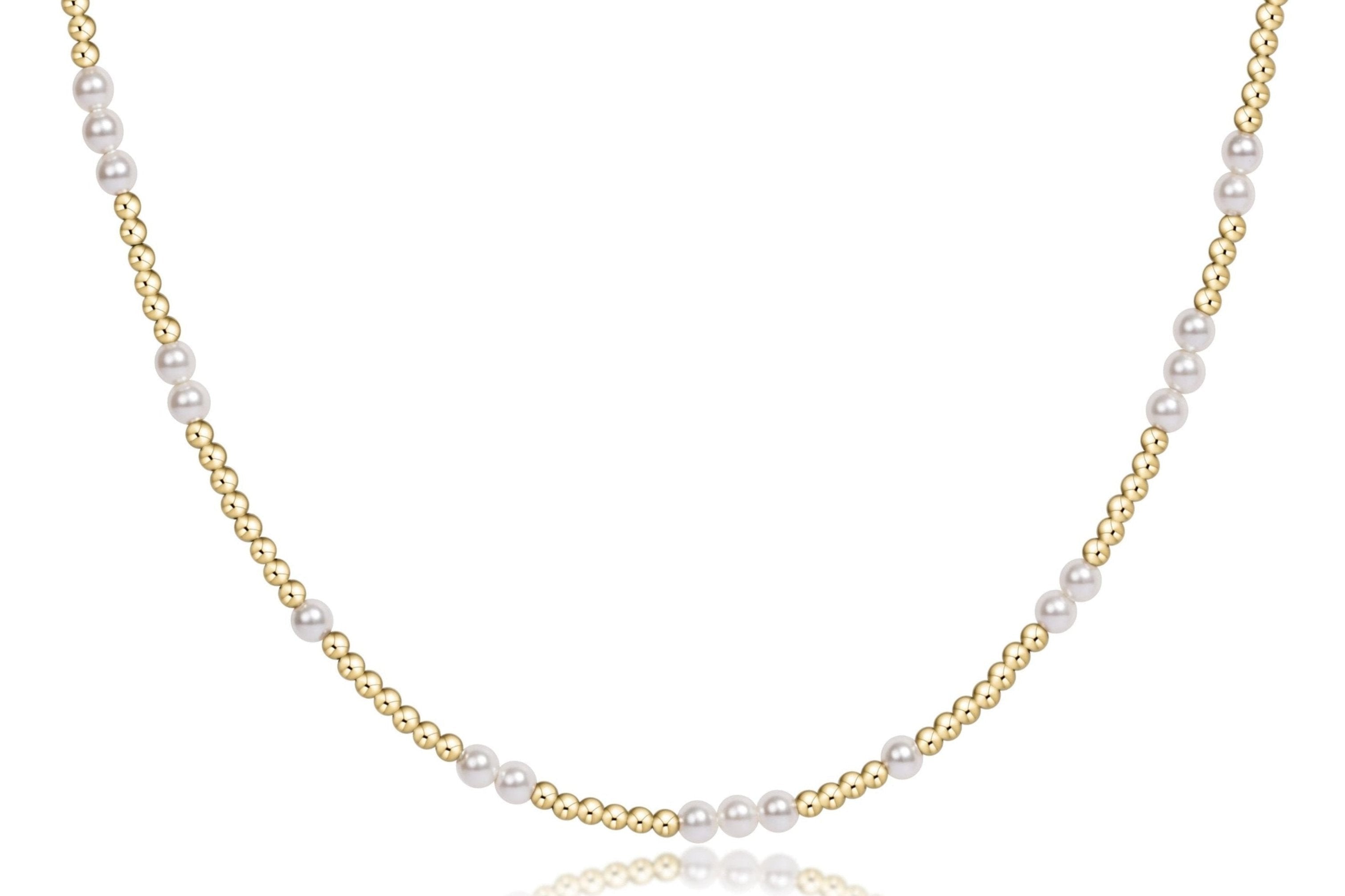 ENEWTON 15” Choker HOPE UNWRITTEN 3mm Pearl