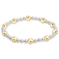 ENEWTON Pearl SINCERITY Pattern Bead Bracelet 6mm gold