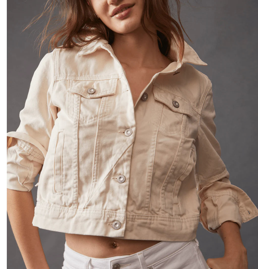 FREE PEOPLE Denim RUMORS Jacket