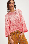 FREE PEOPLE Ombré WASHED ASHORE Sweater Top