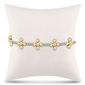 ENewton Signature Cross SINCERITY Pattern STERLING 2.5mm Bead Bracelet