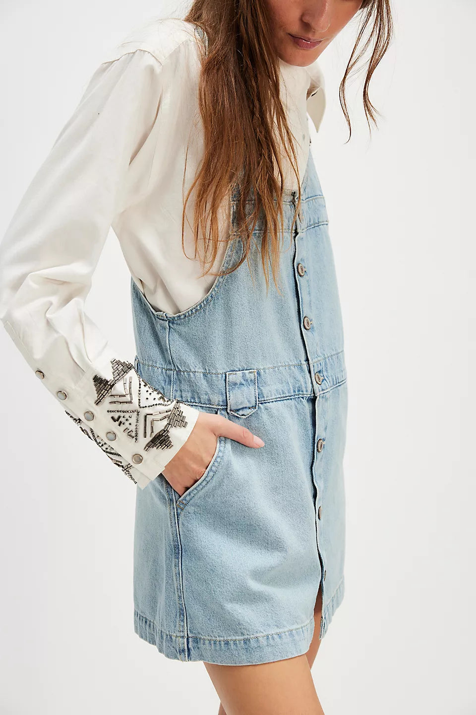 FREE PEOPLE Denim EDIE Skirtall