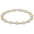 ENEWTON Classic SINCERITY Pattern 5mm Bead Bracelet - Mixed Metal