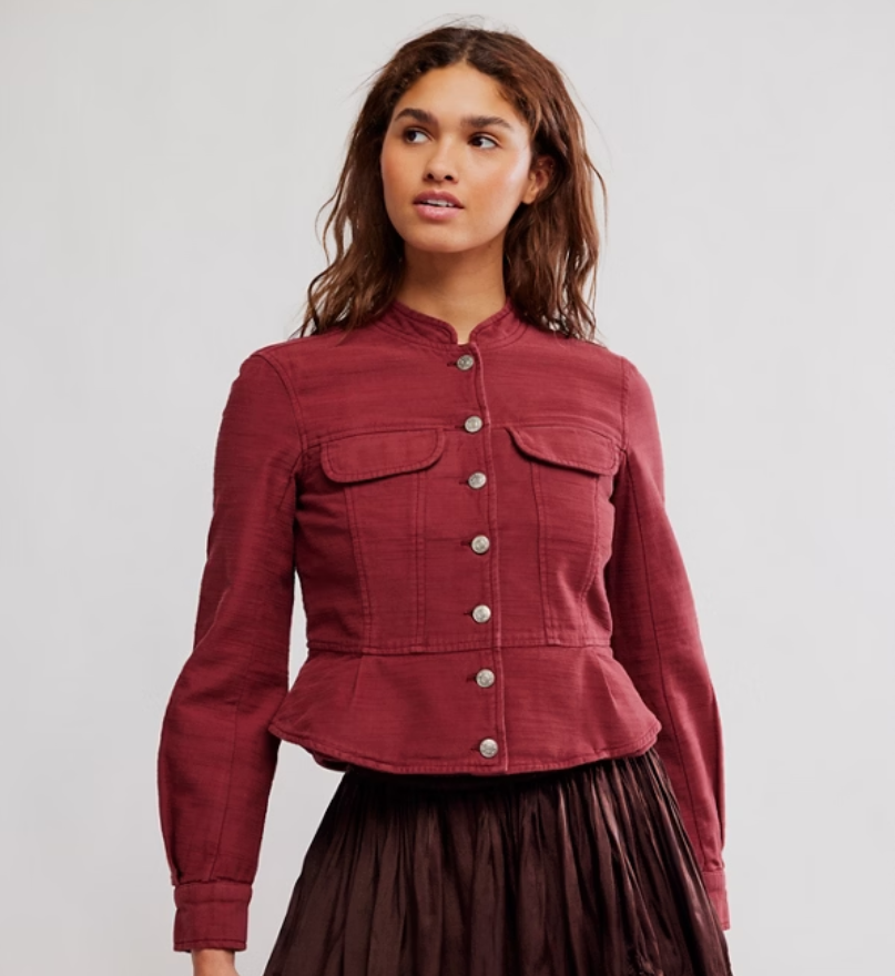 FREE PEOPLE Jacket JOCELYN COTTON