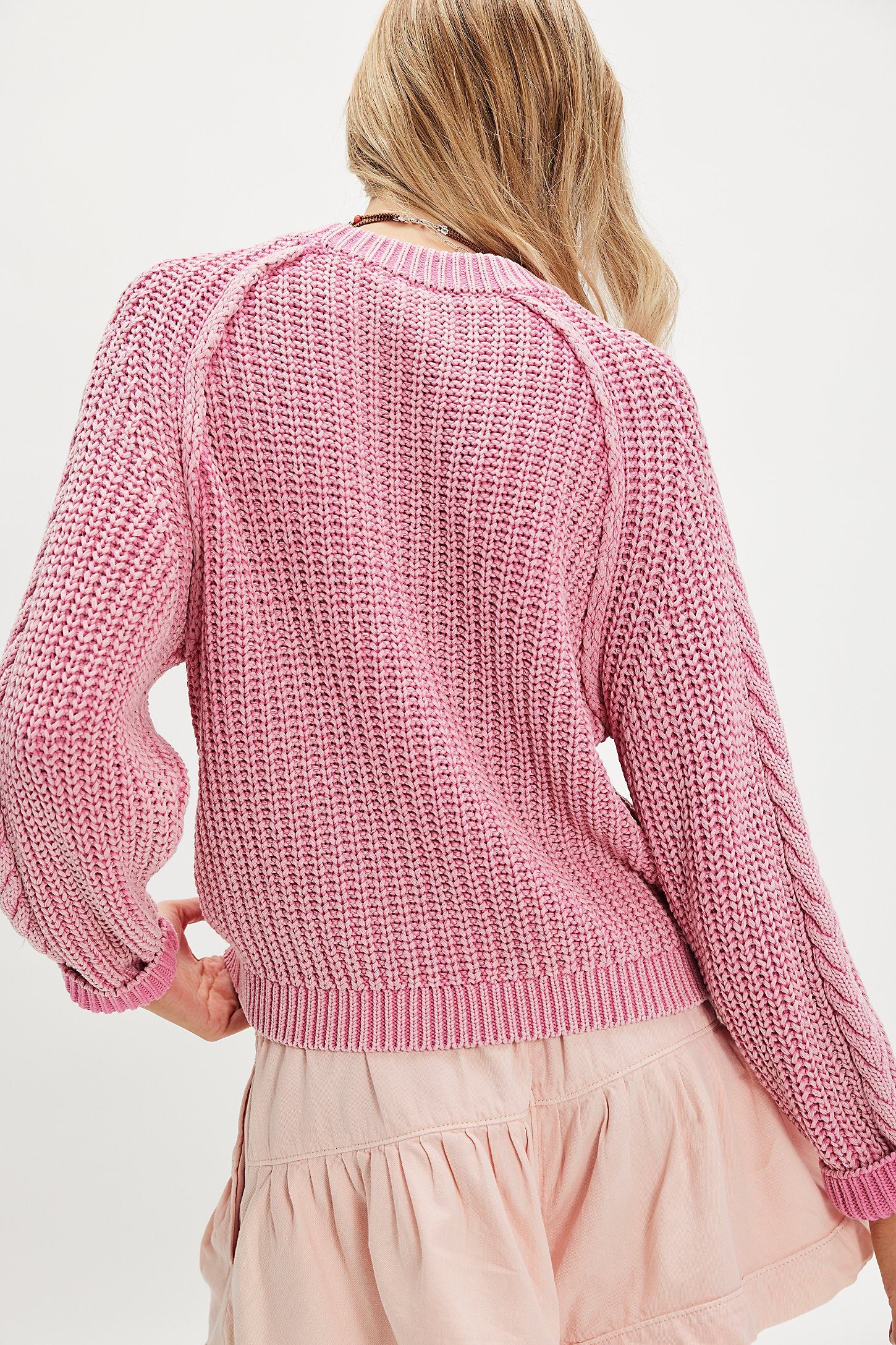 FREE PEOPLE Cable Knit FRANKIE Sweater