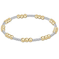 ENEWTON Classic JOY Pattern 5mm Bead Bracelet - Mixed Metal