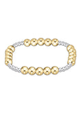 Enewton Classic BLISSFUL Pattern 3mm Bead Bracelet - 6mm Mix Metal