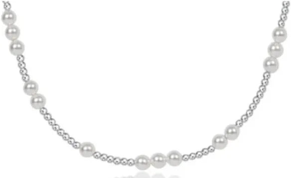 17” Choker Hope Unwritten Sterling - Pearl