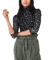 FREE PEOPLE Floral GATHER Mesh Tee