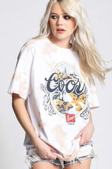 RECYCLED KARMA Tie-Dye COORS BANQUET Short Sleeve Tee