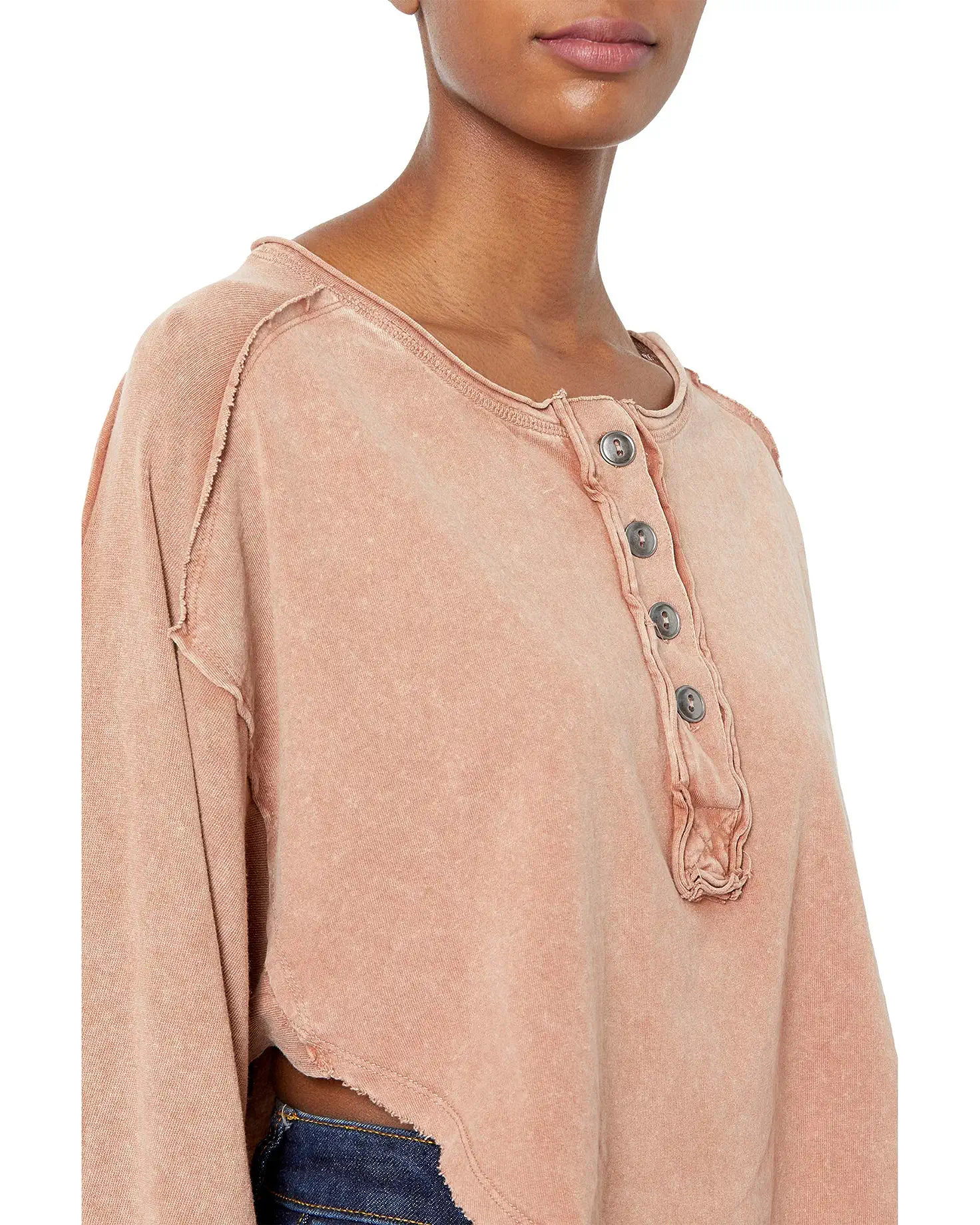 FREE PEOPLE RoundHem MELODI Henley TOP