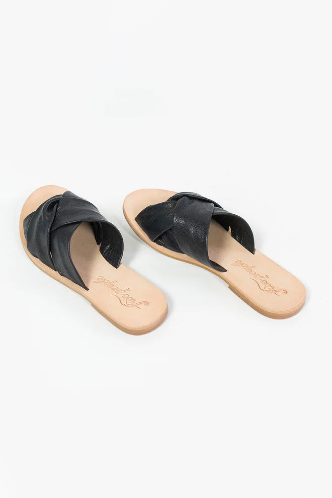 FREE PEOPLE Leather CrissCross RIO VISTA Slides