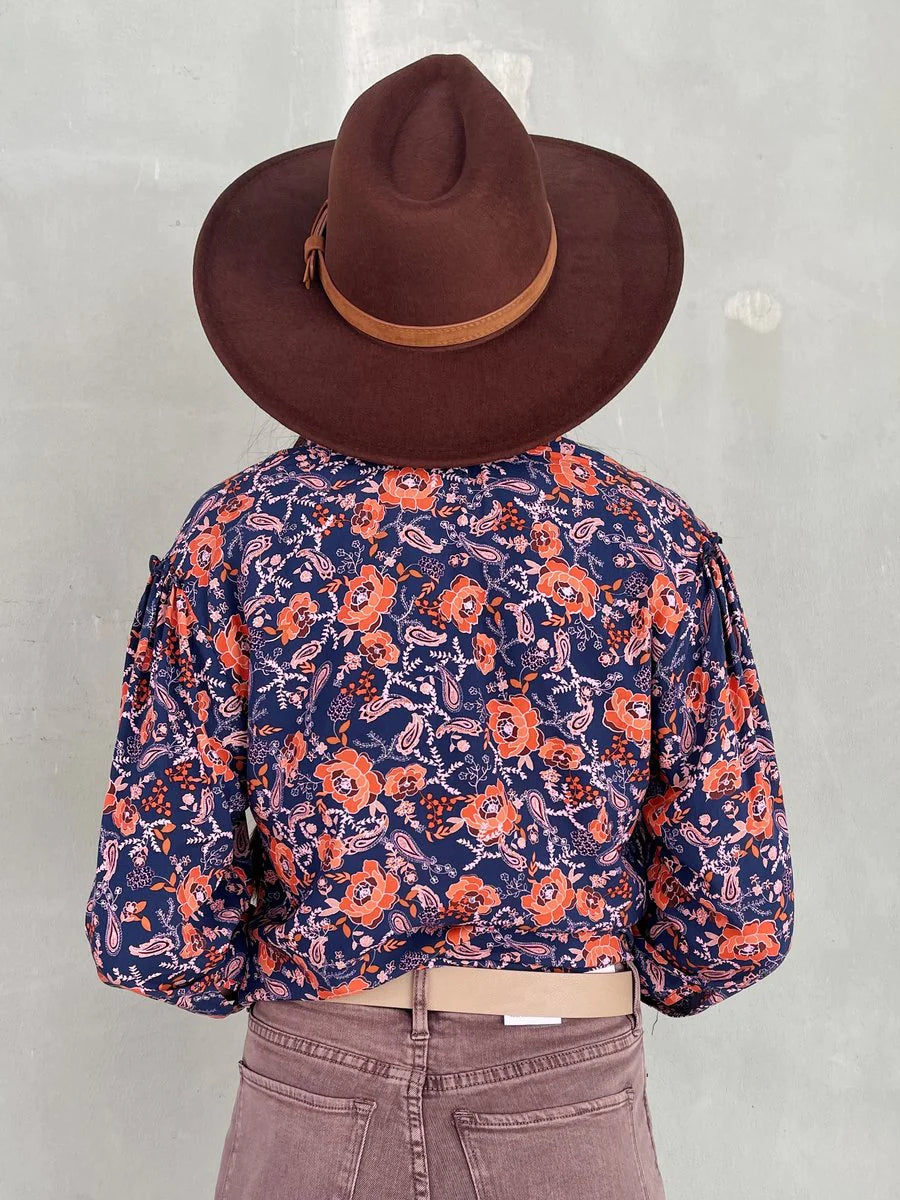 DEAR JOHN Floral RITA ButtonDown Top