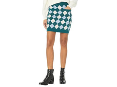 FREE PEOPLE Argyle VIOLA Sweater Mini Skirt