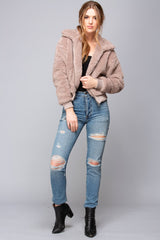 BOBI Cuddly Sherpa SENSA Zip Bomber Jacket