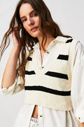 FREE PEOPLE Striped SANTA MONICA Sweater Vest