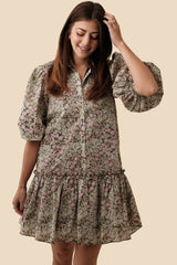 AUREUM Floral LYRICAL Shirt Dress
