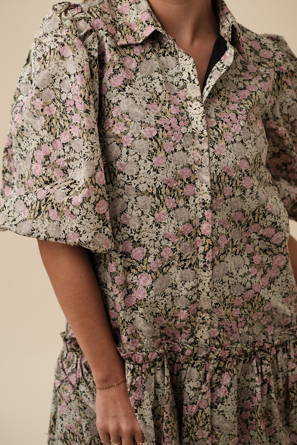 AUREUM Floral LYRICAL Shirt Dress