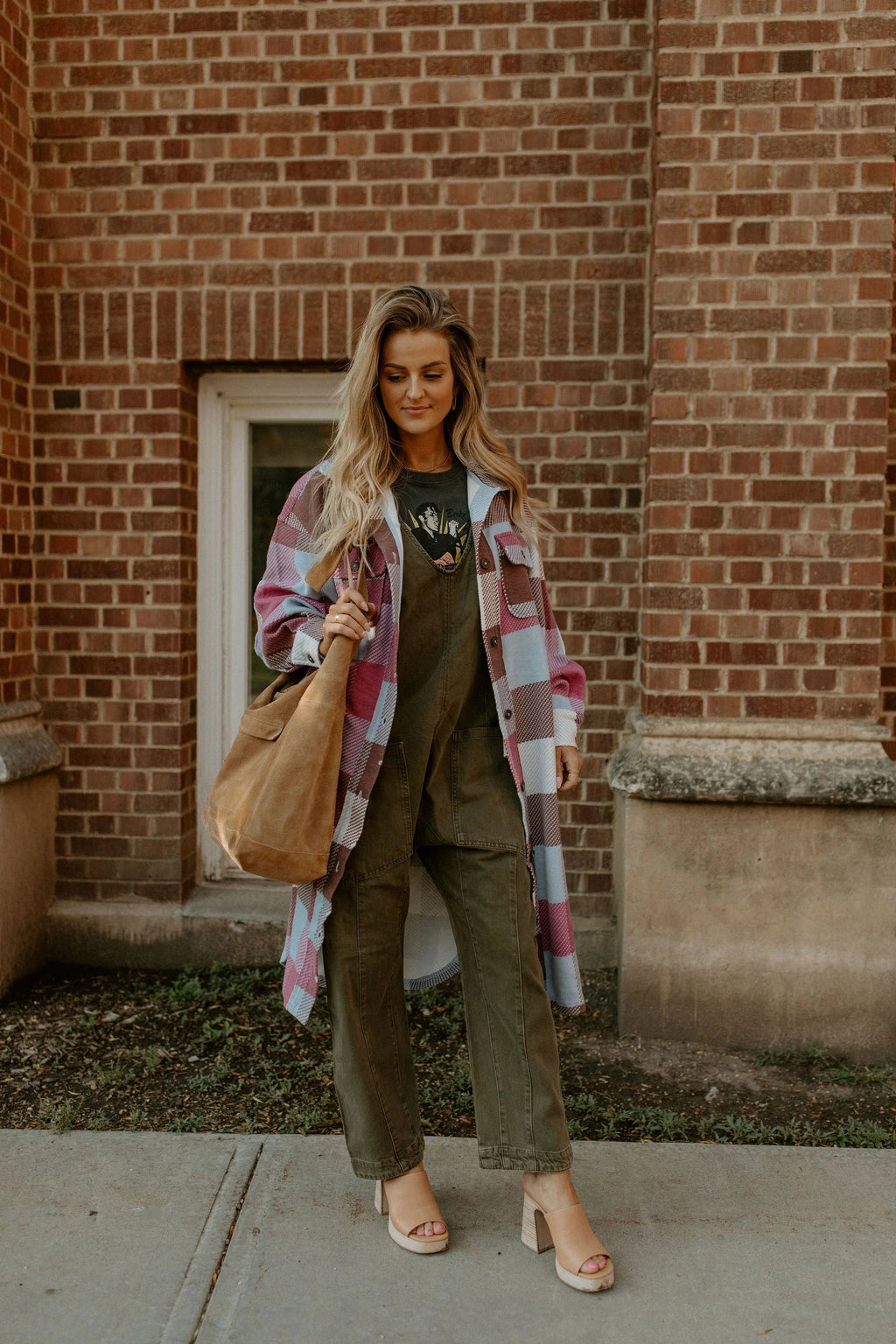 FREE PEOPLE Plaid RUBY Oversize Shacket