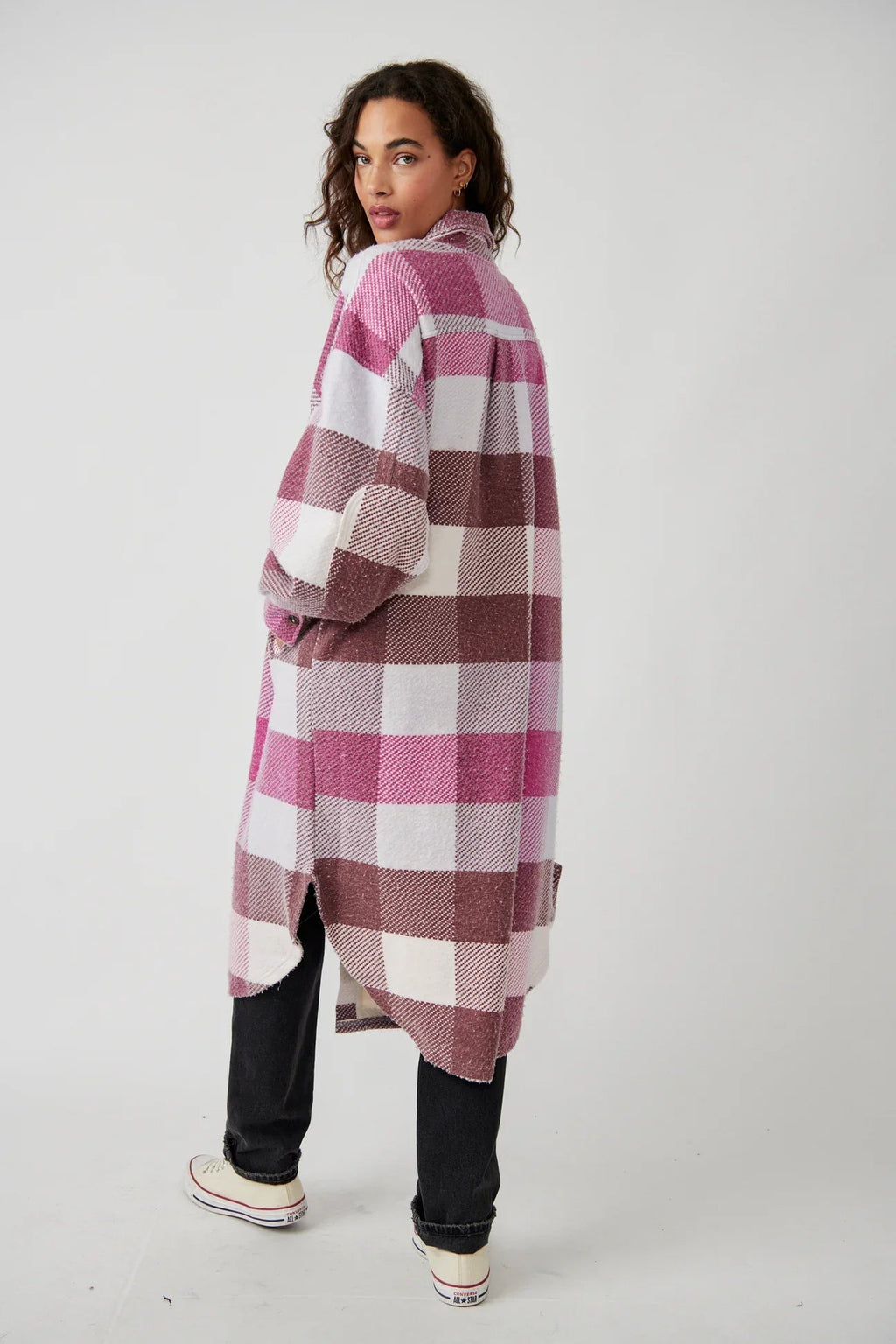 FREE PEOPLE Plaid RUBY Oversize Shacket