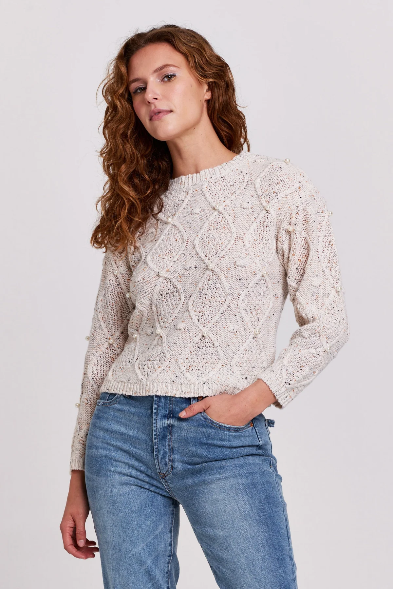 ANOTHER LOVE Pearl AMANDINE Cable Knit Sweater