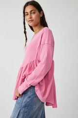 FREE PEOPLE Thermal OH MY BABYDOLL Top