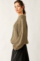 FREE PEOPLE Cable Knit FRANKIE Sweater