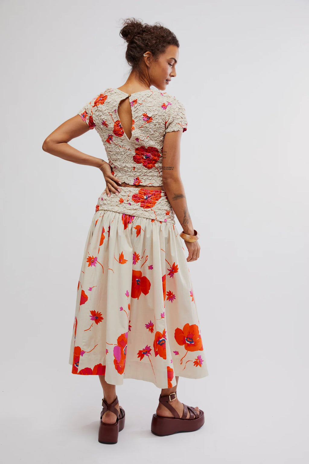 FREE PEOPLE 2pc CARINO Floral Set