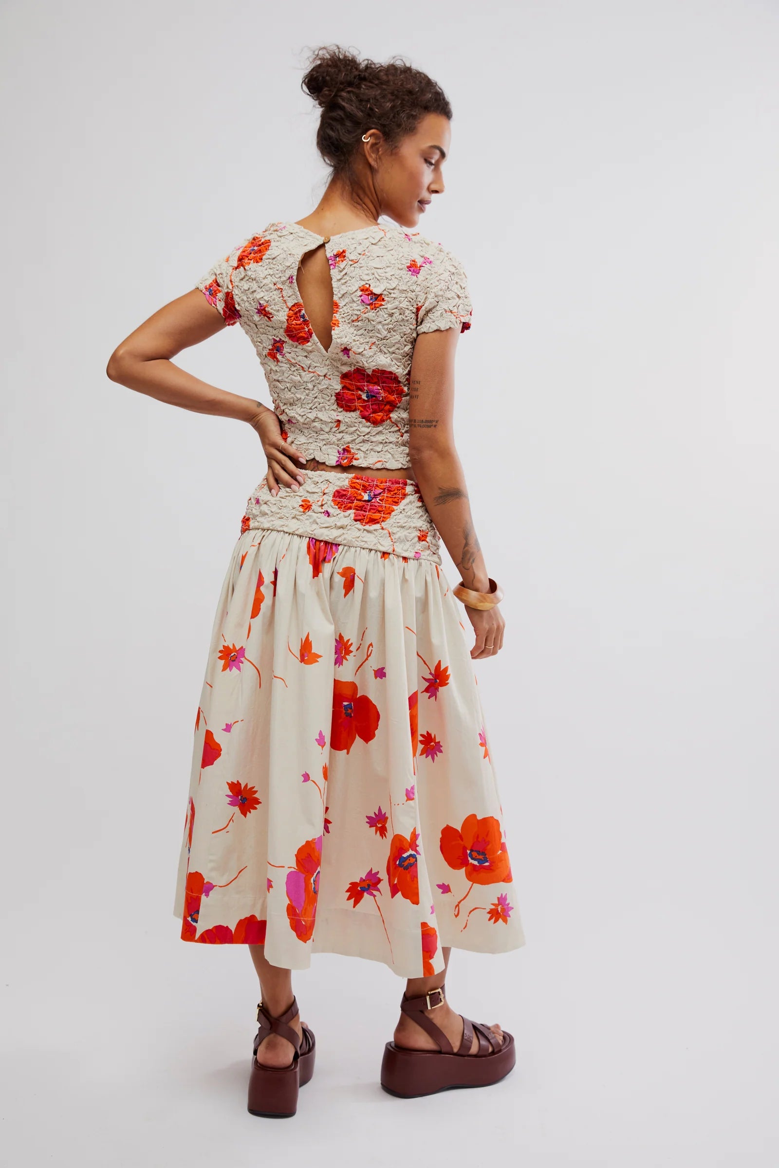 FREE PEOPLE 2pc CARINO Floral Set