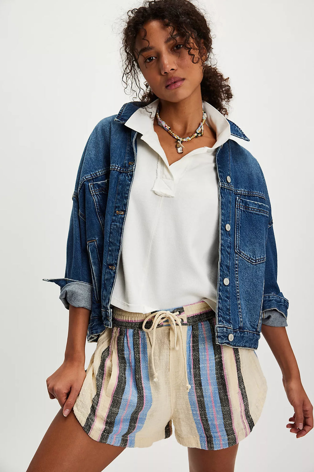 FREE PEOPLE Stripe KALLI Board Short