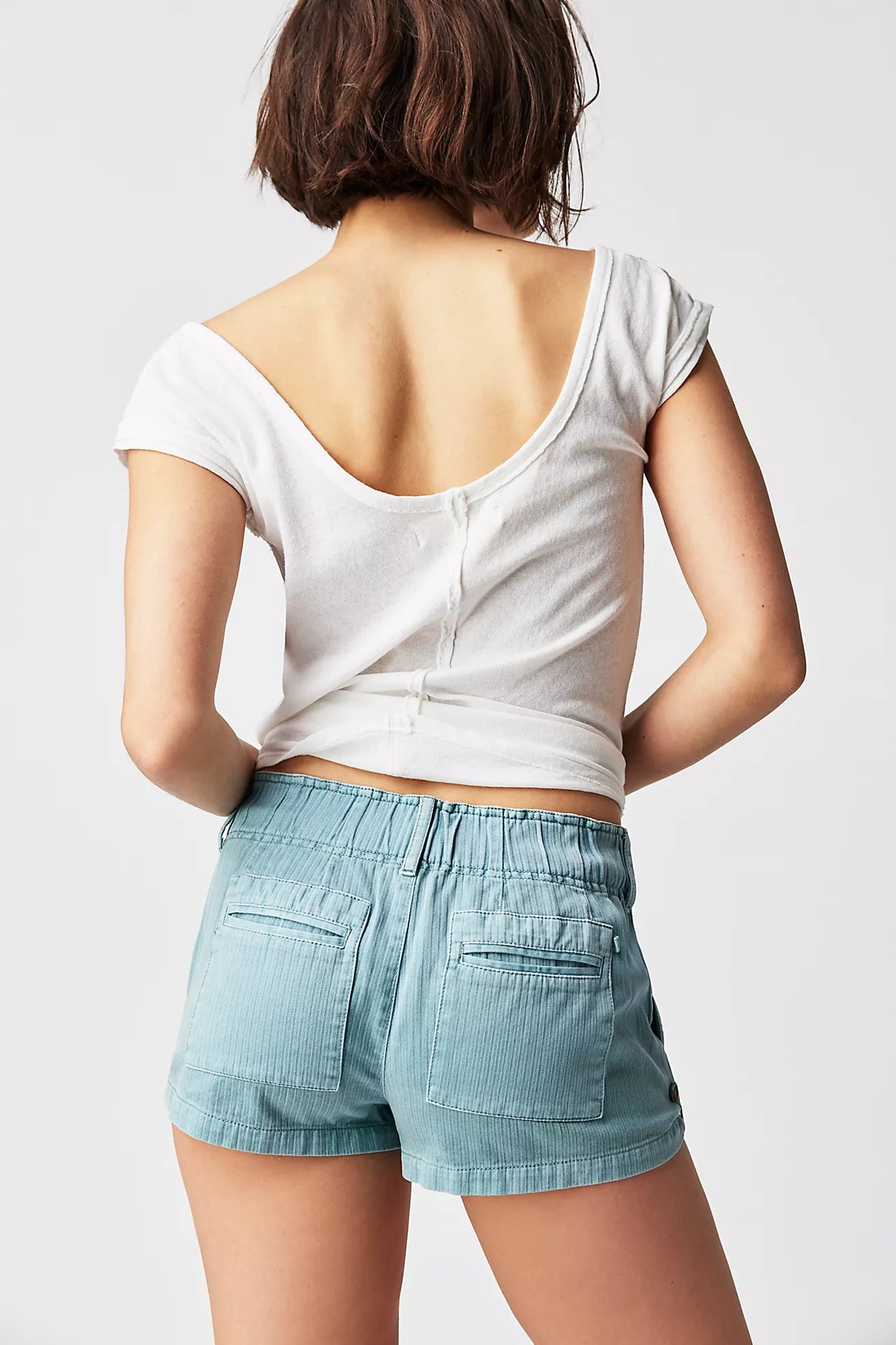 FREE PEOPLE Solid WAIMEA Slouchy Shorts