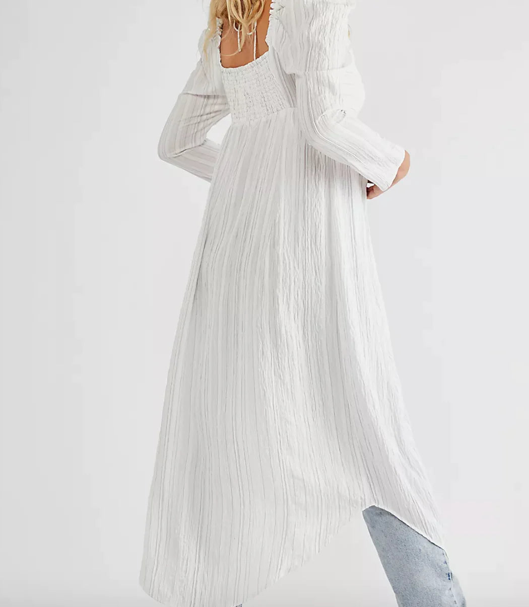 FREE PEOPLE ButtonDown LUNA Maxi Top