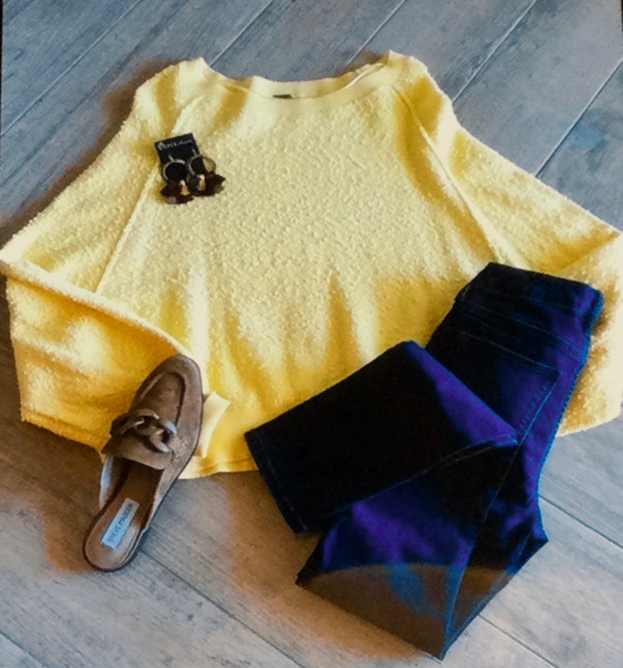 FREE PEOPLE  Sunshine FOUND MY FRIEND Pulllover