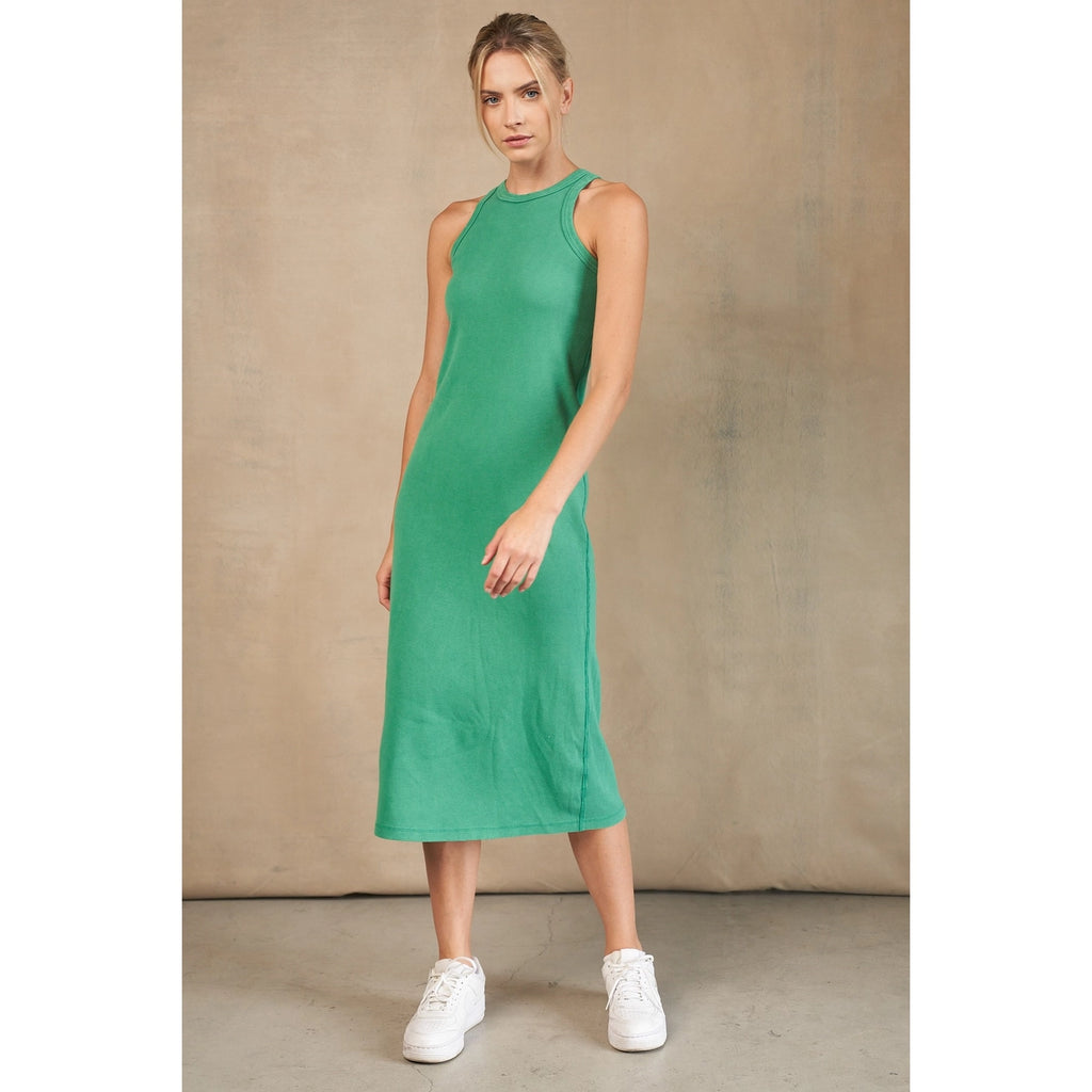 Gravitate Midi MinWash RibKnit Dress