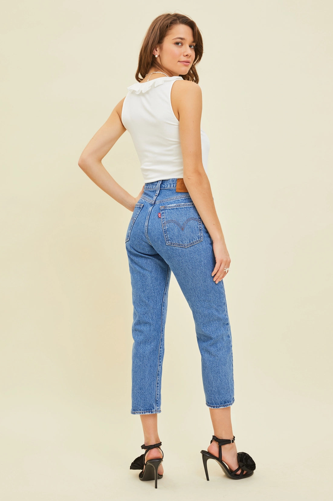 TAYLOR RuffleFront V-Neck Bodysuit