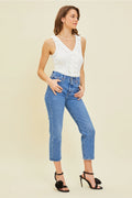 TAYLOR RuffleFront V-Neck Bodysuit