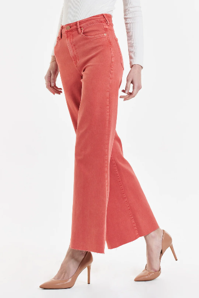 DEAR JOHN Raw Hem FIONA Wide Leg Jean