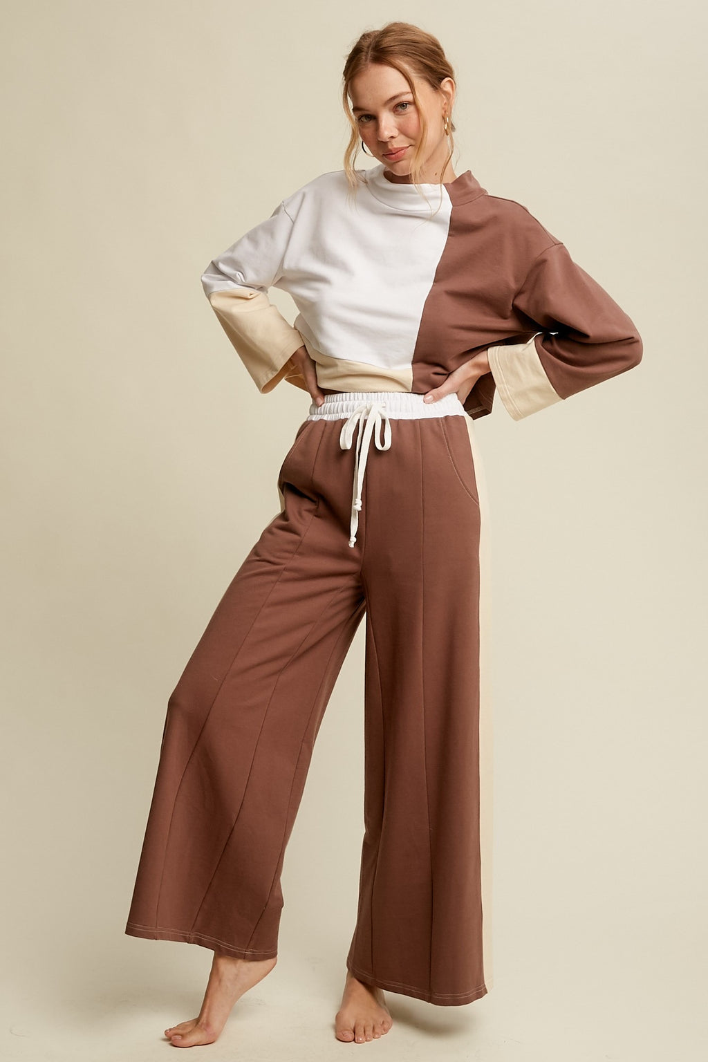 GRAYSON 2-Piece ColorBlock PullOver/Pant Outfit