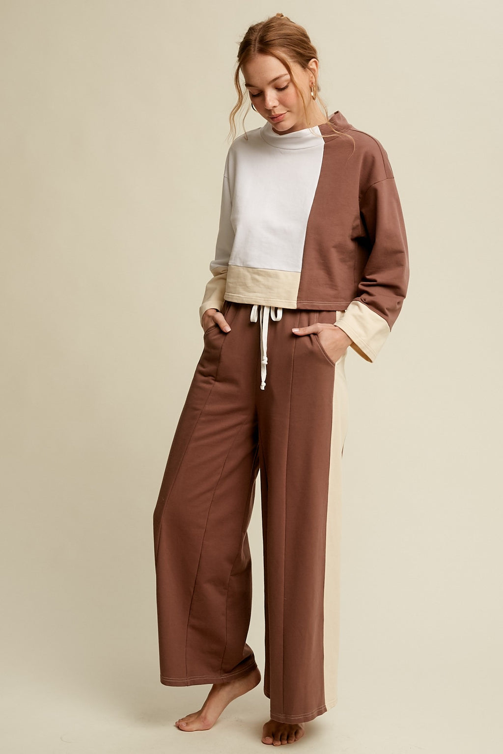 GRAYSON 2-Piece ColorBlock PullOver/Pant Outfit
