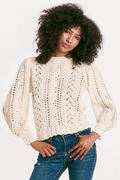 ANOTHER LOVE Mix Media JASLENE Crochet Sweater