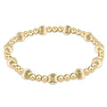 ENEWTON 6mm DIGNITY SINCERITY Pattern Bead Bracelet-Gold