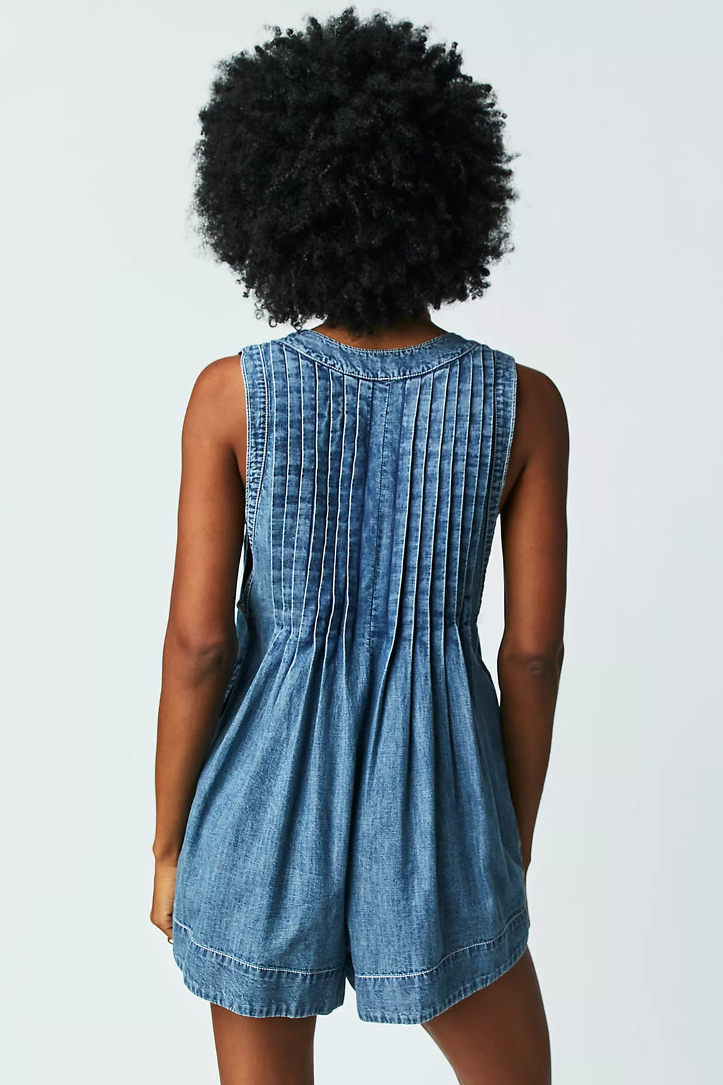 FREE PEOPLE Denim WEBSTER Romper