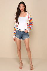 FREE PEOPLE Medium Wash NOW OR NEVER High-Rise Distressed Denim Shorts