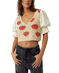 FREE PEOPLE Strawberry Jam Sweater Top